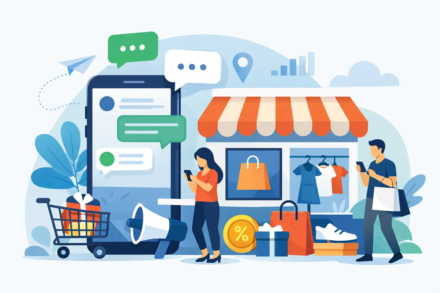 SMS marketing για καταστήματα που πουλάει